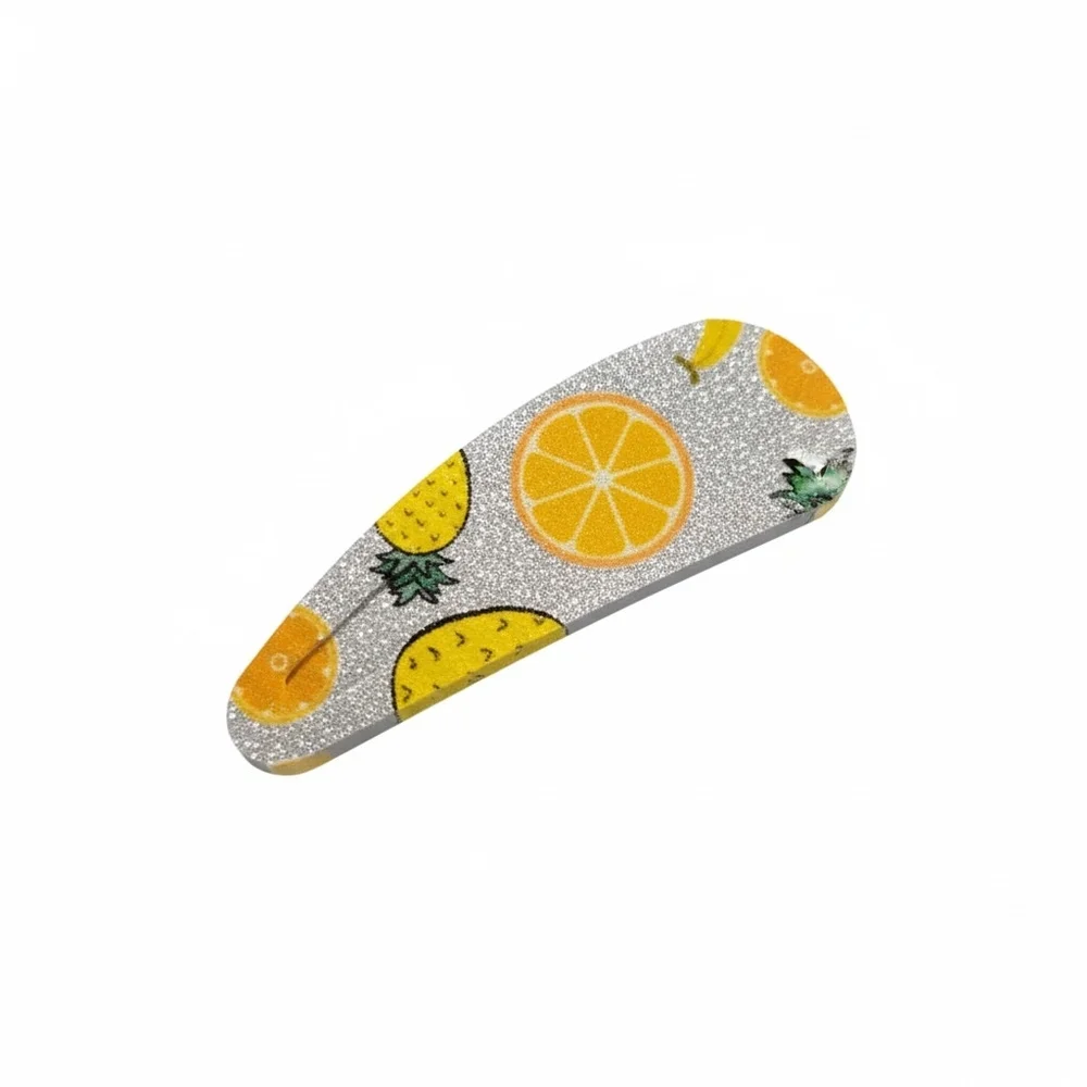 Mint Pineapple & Citrus Glitter Hair‎ Clip Set